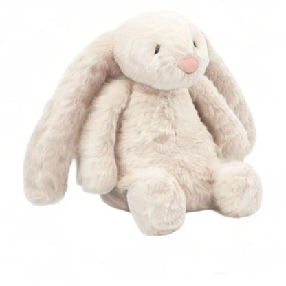 Best Pet Supplies Interactive Squeaky Dog Chew Toy, Ideal Dog Toys for Chewers, Small, Medium & Large Dogs, and Fetch Lovers - Bunny (Beige), Large