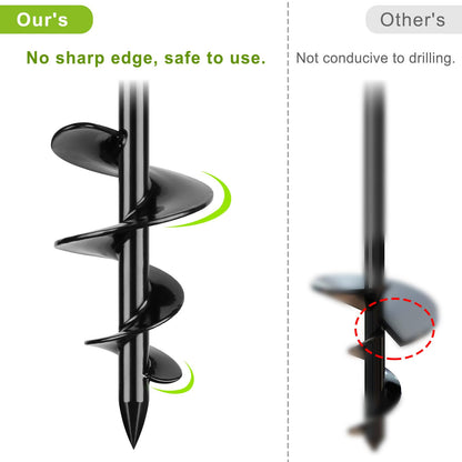 SELEWARE Dog Tie Out Stake Outdoor Anti-Rust Ground Anchor for Large Dogs up to 220 lbs, Free Swivel Dog Stake Dog Camping Gear Twist Rod Included