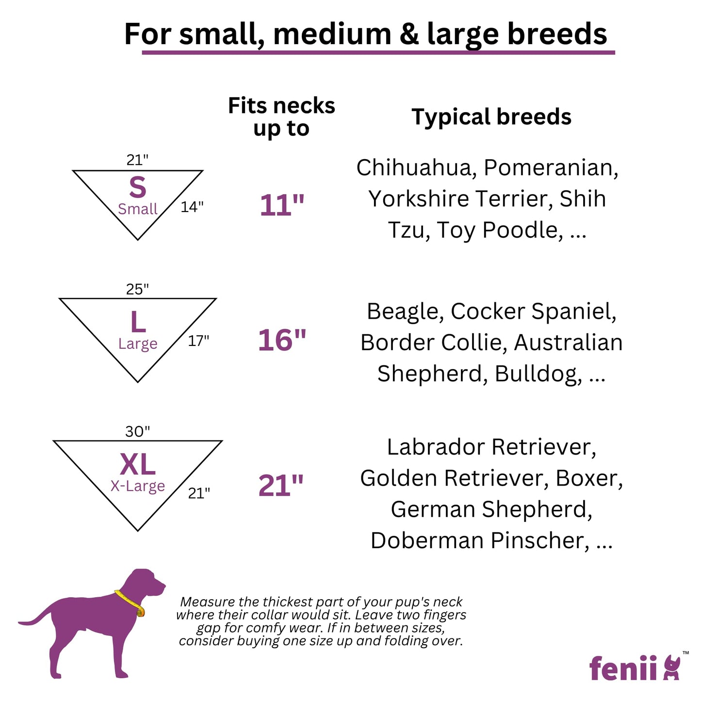 fenii - Premium Cotton Dog Bandanas - 2 Pack - Adjustable Fit - Washable - for Small, Medium & Large Breeds - Girl & Boy Dog Accessories - Multiple Sizes (Bumblebee Yellow & Pebble Gray, X-Large)