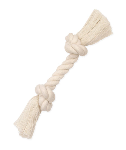 Mammoth Pet Products Dog,Flossy Chews 100-Percent Cotton White Rope Bone, Large, 14-Inch (10006V)