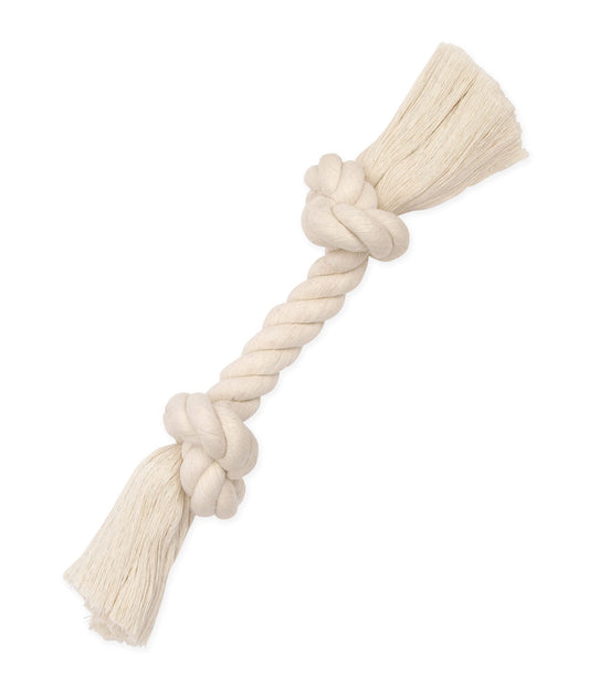 Mammoth Pet Products Dog,Flossy Chews 100-Percent Cotton White Rope Bone, Large, 14-Inch (10006V)