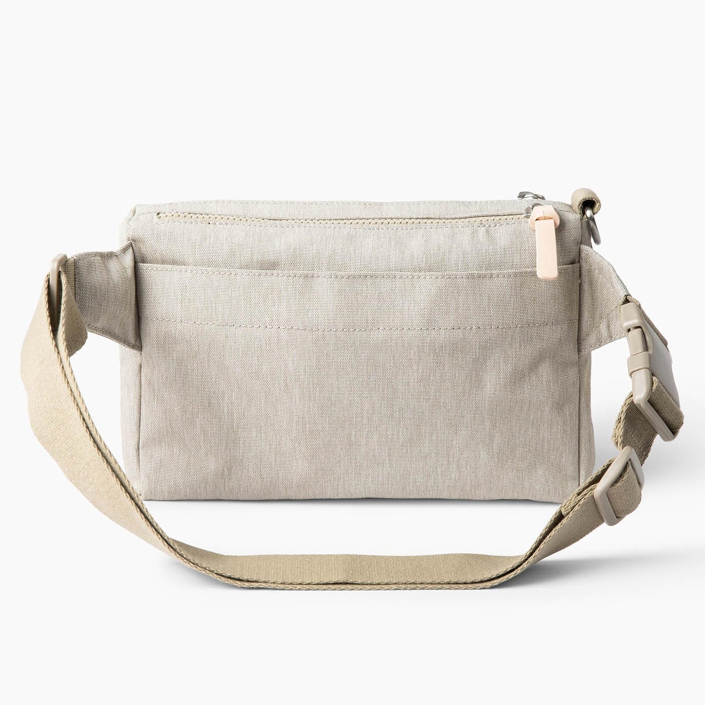 Cleverpup, Dog Walk & Train Sling Bag - Hands-Free 2-In-1 Treat Pouch, Poop Bag Holder, Clicker, Phone Pocket - Crossbody/Fanny Pack, Adjustable Strap - Sand
