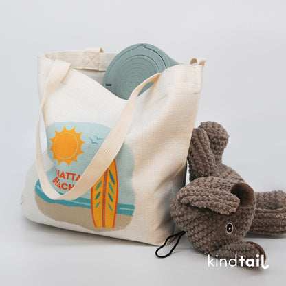 KindTail Dog Travel Bowls - Set of 2 Portable Pet Food & Water Dishes with Lid & Handle - Each Nesting Container Includes a Non-Slip Silicone Base - Microwave & Dishwasher Safe - BPA & Toxin-Free