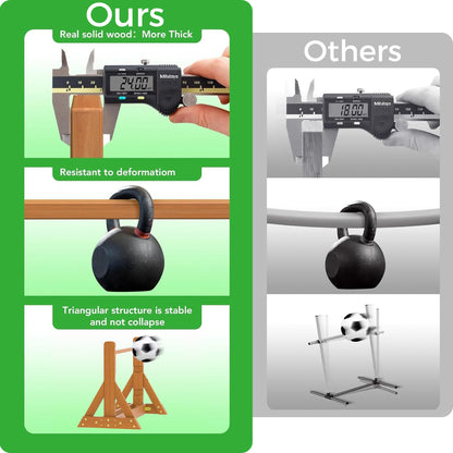 SuniBoxi Dog Agility Set, Wooden Dog Agility Jumps & Dog Hurdles,Dog Agility Equipment, Dog Agility Course,Dog Agility Course Backyard Set,Obstacle Course for Dogs,Dog Hurdles Training Equipment