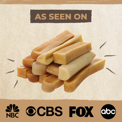 Mighty Paw Yak Cheese Chews for Dogs, All Natural Long Lasting Pet Treats. Odorless & Great for Oral Health. Limited Ingredient Chews for Puppies & Power Chewers (Medium, 12 Pack)1 Count (Pack of 1)