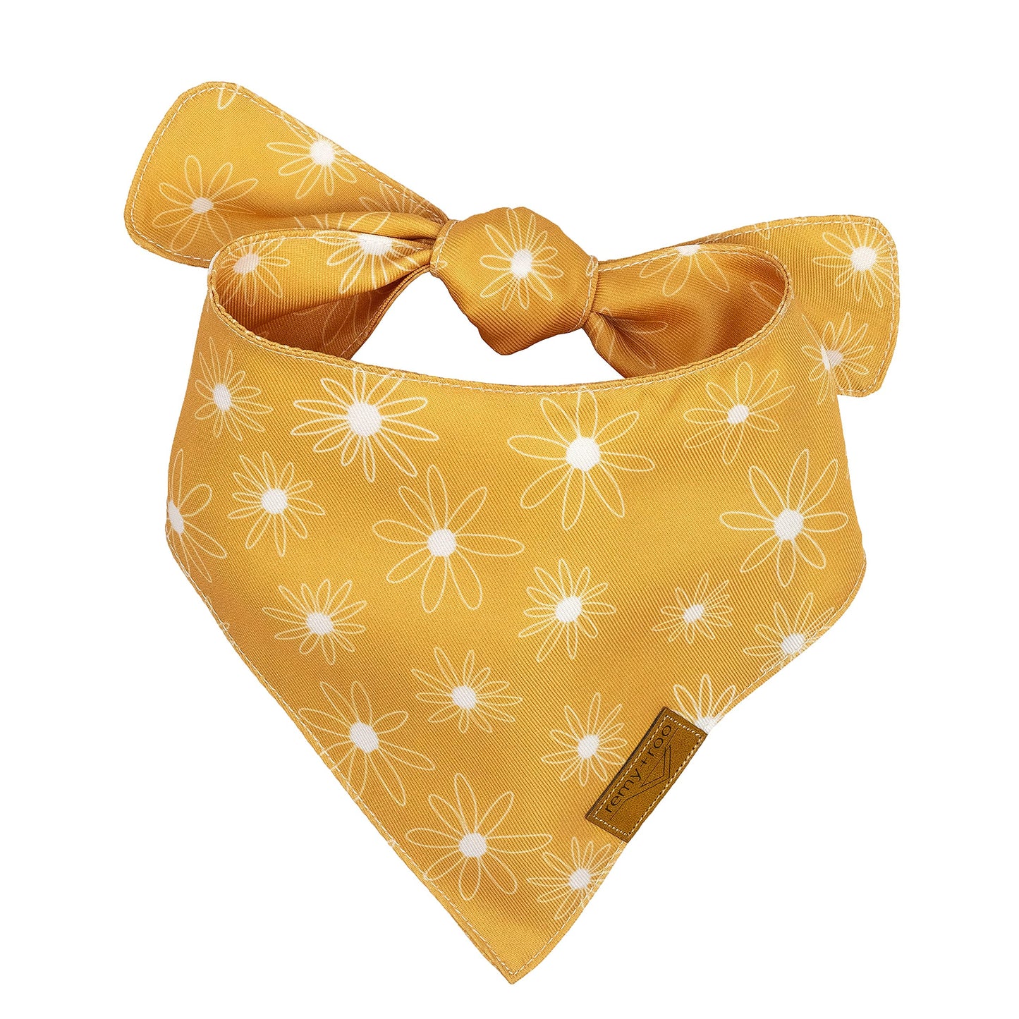 Remy+Roo Large Spring Dog Bandanas - 4 Pack Katherine Set | Premium Durable Adjustable Polyester Fabric Dog Scarfs | Patented Shape Girl Dog Bandana, Trendy Pattrens, Floral Dog Bandana