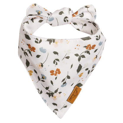 Remy+Roo Large Spring Dog Bandanas - 4 Pack Emily Set | Premium Durable Adjustable Polyester Fabric Dog Scarfs | Patented Shape Girl Dog Bandana, Trendy Patterns, Floral Dog Bandana