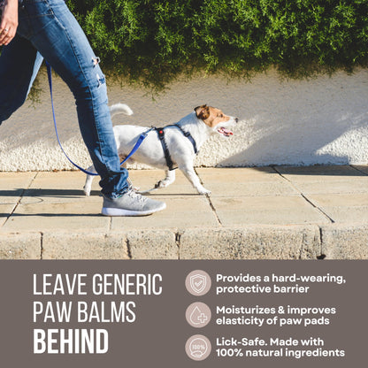 Rhino Wax - Dog Paw Street Wax 2oz - Use Before Taking Dogs on Hot Streets or Pavement - Balm Protects Against Hot Surfaces, Rocks & Road Debris - Moisturizes and Improves Elasticity - Lick-Safe - USA