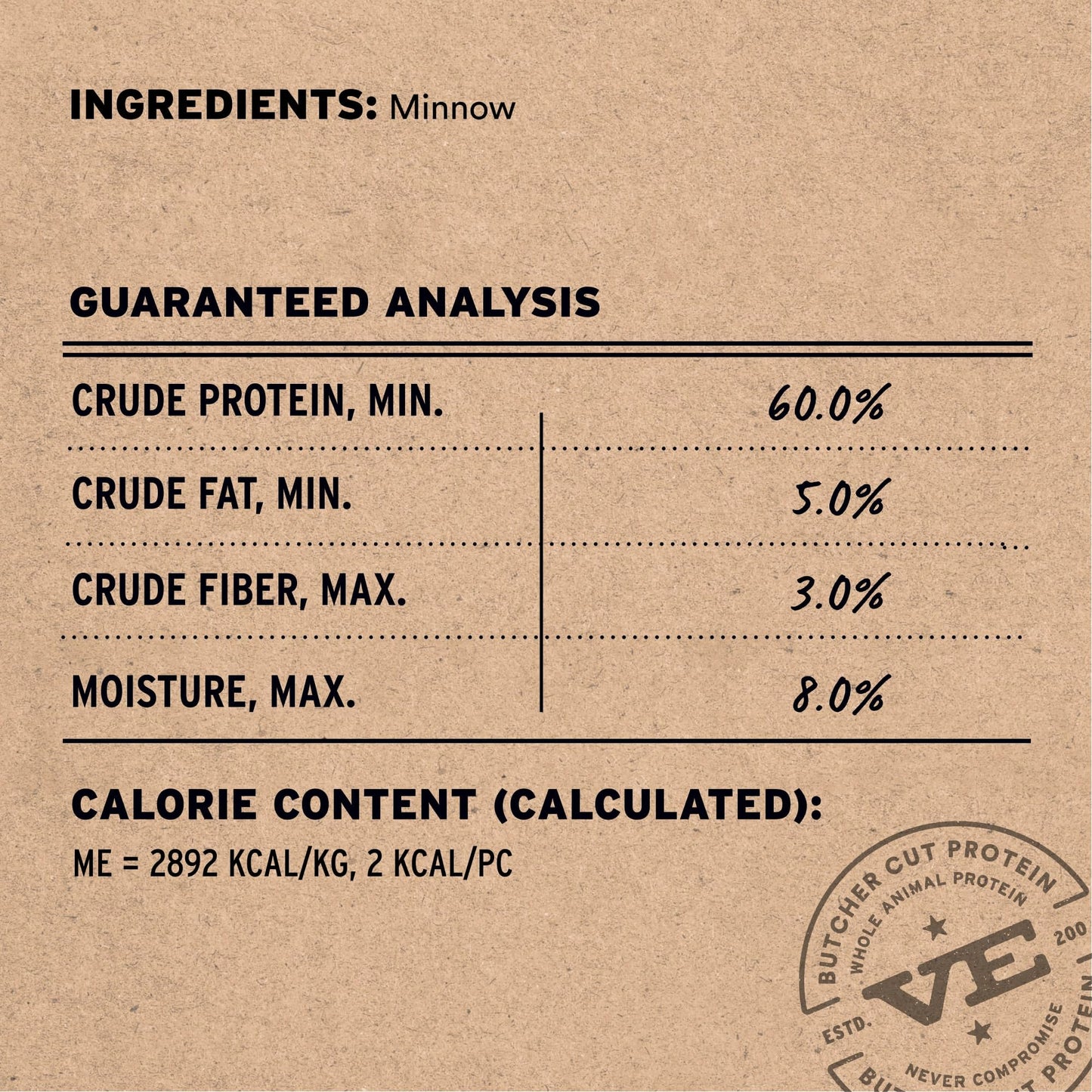 Vital Essentials Minnows Dog Treats, 1 oz | Freeze-Dried Raw | Single Ingredient | Premium Quality High Protein Training Treats | Grain Free, Gluten Free, Filler Free