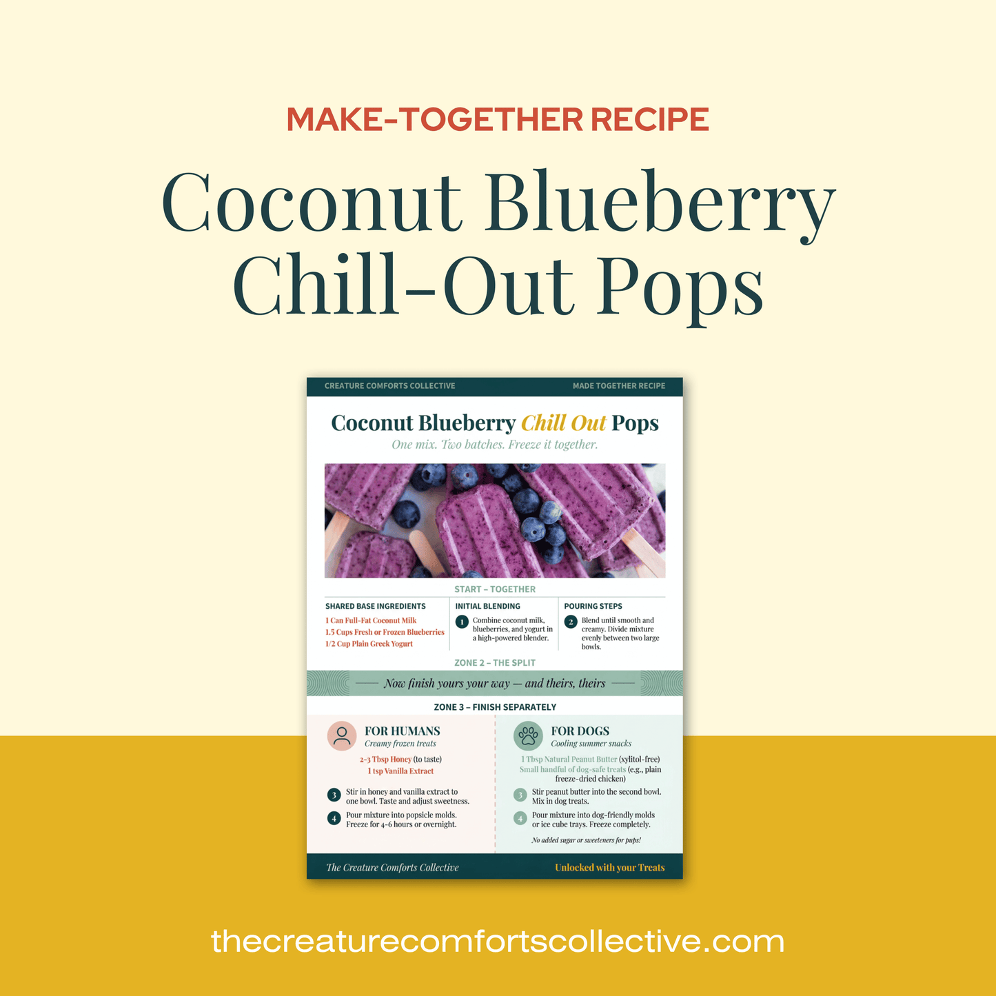 Make Together Recipe - Coconut Blueberry Chill-Out Pops
